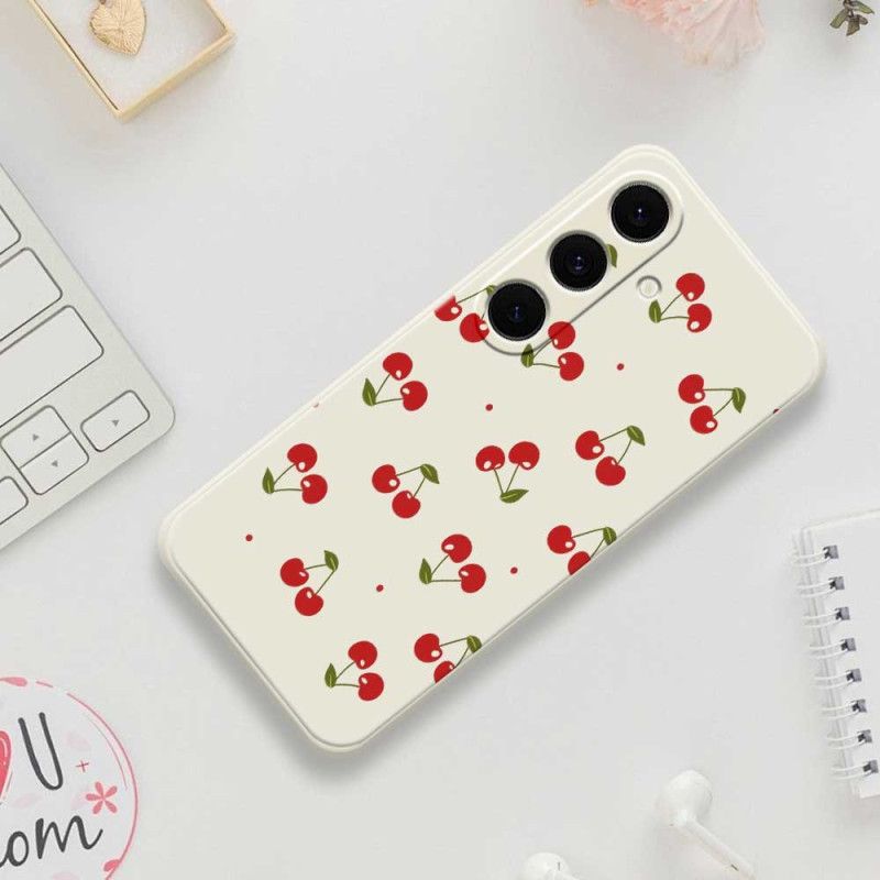 Cover Samsung Galaxy S25 Fe Kirsebærsilikone