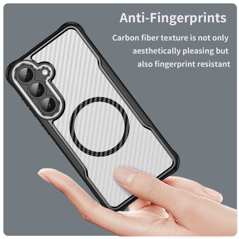 Cover Samsung Galaxy S25 Fe Magsafe-kompatibel Kulfibertekstur