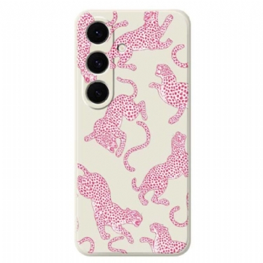 Cover Samsung Galaxy S25 Fe Pink Leopard Silikone