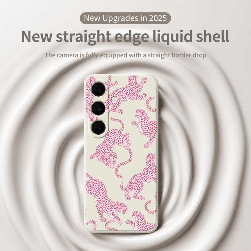 Cover Samsung Galaxy S25 Fe Pink Leopard Silikone