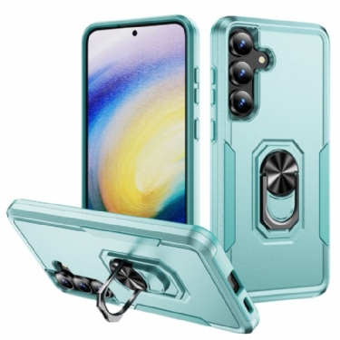 Cover Samsung Galaxy S25 Fe Ringholder Med Metaleffekt