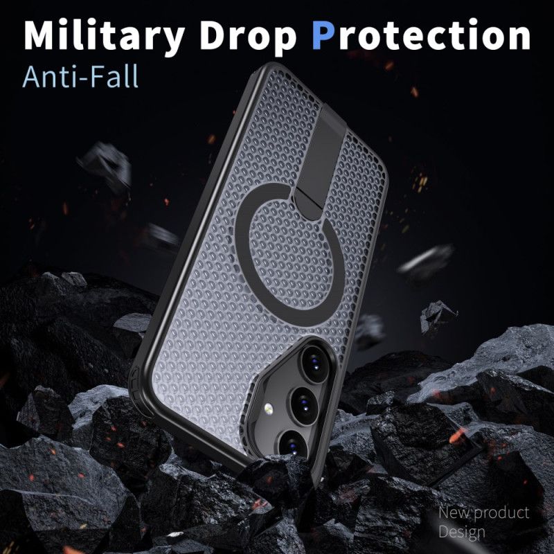Cover Samsung Galaxy S25 Fe Telefon Etui Magsafe Med Tekstureret Design-holder