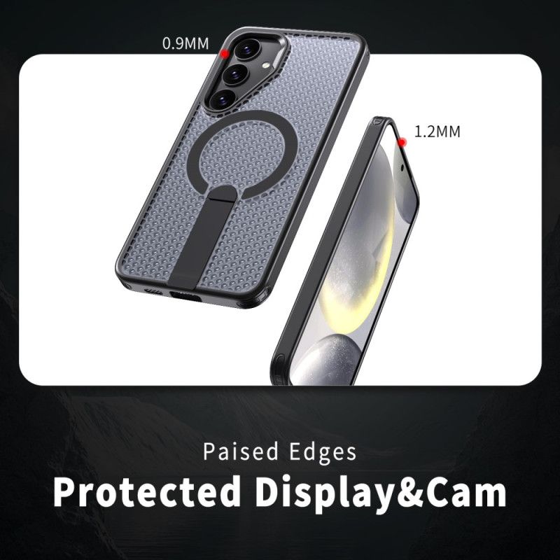 Cover Samsung Galaxy S25 Fe Telefon Etui Magsafe Med Tekstureret Design-holder