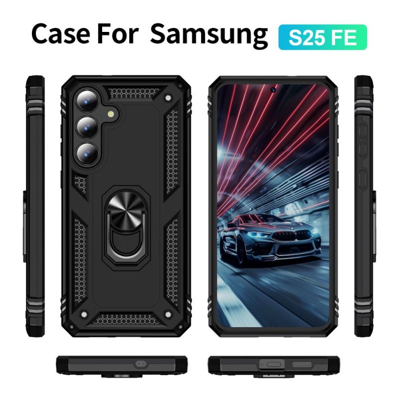 Cover Samsung Galaxy S25 Fe Telefon Etui Robust Med Roterende Ringholder