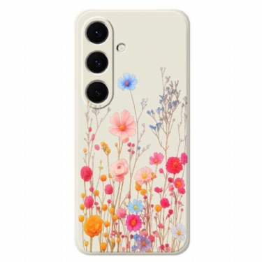 Cover Samsung Galaxy S25 Fe Vildblomstsilikone