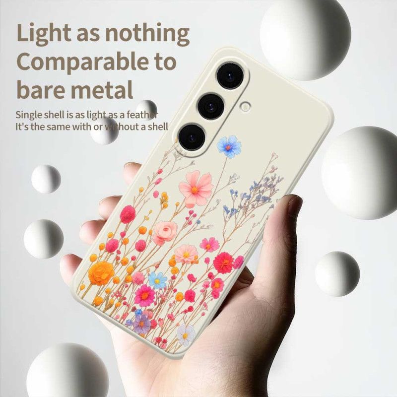 Cover Samsung Galaxy S25 Fe Vildblomstsilikone