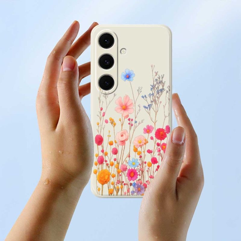 Cover Samsung Galaxy S25 Fe Vildblomstsilikone