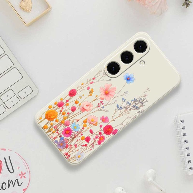 Cover Samsung Galaxy S25 Fe Vildblomstsilikone