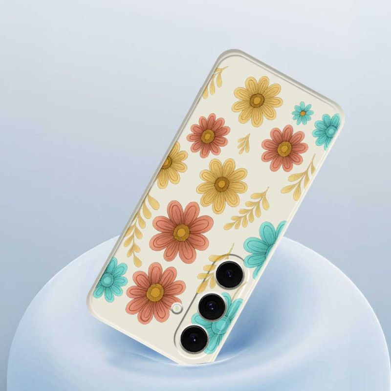 Cover Til Samsung Galaxy S25 Fe Blomstersilikone