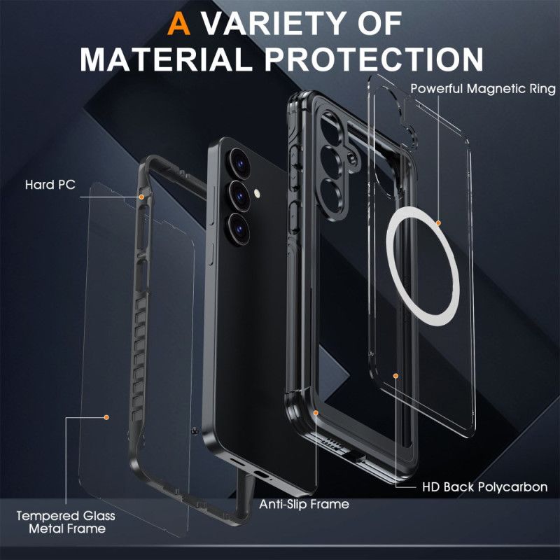 Cover Til Samsung Galaxy S25 Fe Magnetisk Med Skærmbeskytter