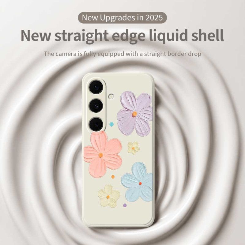 Cover Til Samsung Galaxy S25 Fe Pastelblomstsilikone