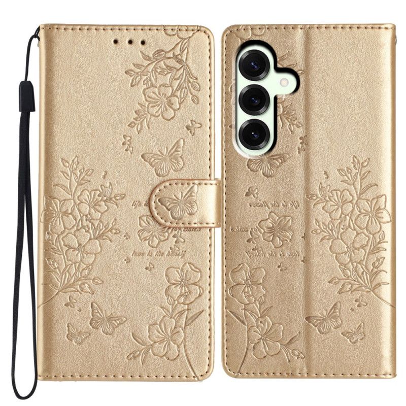 Flip Cover Samsung Galaxy S25 Fe Blomsterstemning