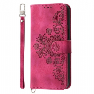 Flip Cover Samsung Galaxy S25 Fe Blondeprint Med Rem Og Skulderrem