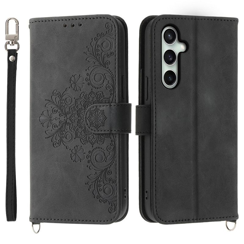 Flip Cover Samsung Galaxy S25 Fe Blondeprint Med Rem Og Skulderrem