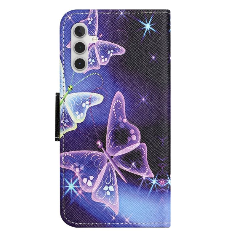 Flip Cover Samsung Galaxy S25 Fe Funklende Sommerfugle