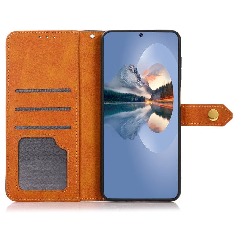 Flip Cover Samsung Galaxy S25 Fe Guldlås Khazneh