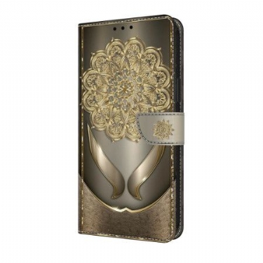 Flip Cover Samsung Galaxy S25 Fe Gyldne Blomster