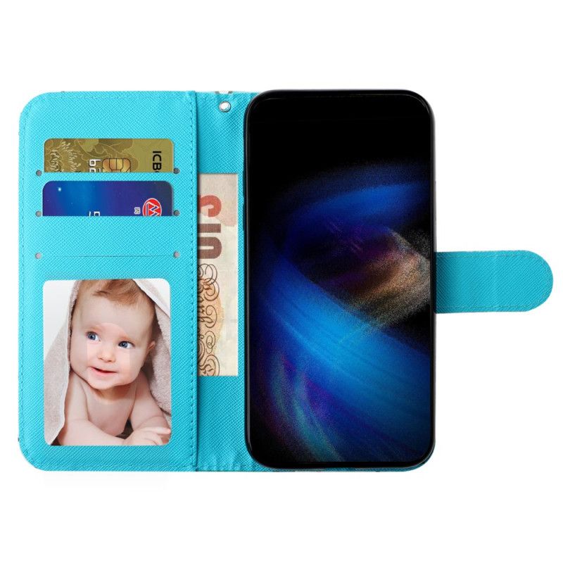 Flip Cover Samsung Galaxy S25 Fe Hold Aldrig Op Med At Drømme Med Snor