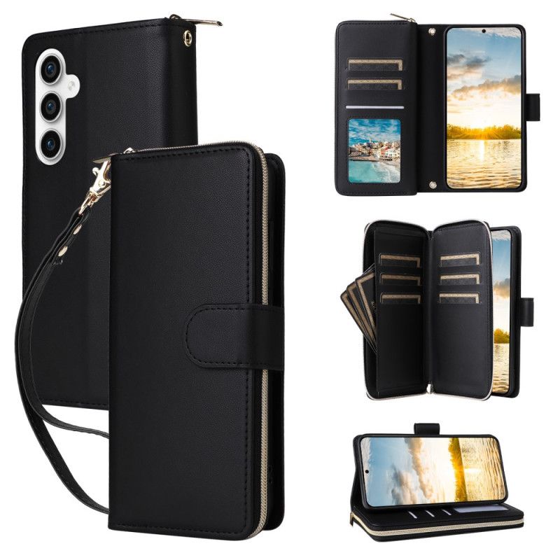 Flip Cover Samsung Galaxy S25 Fe Kunstlæder Med Rem