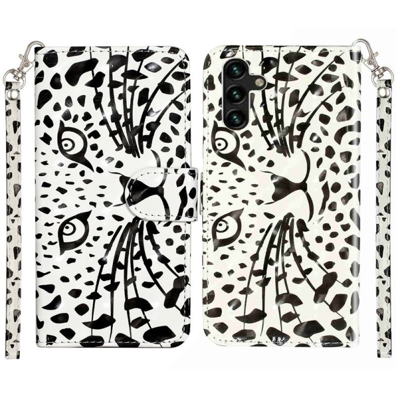Flip Cover Samsung Galaxy S25 Fe Leopardhoved Med Snor