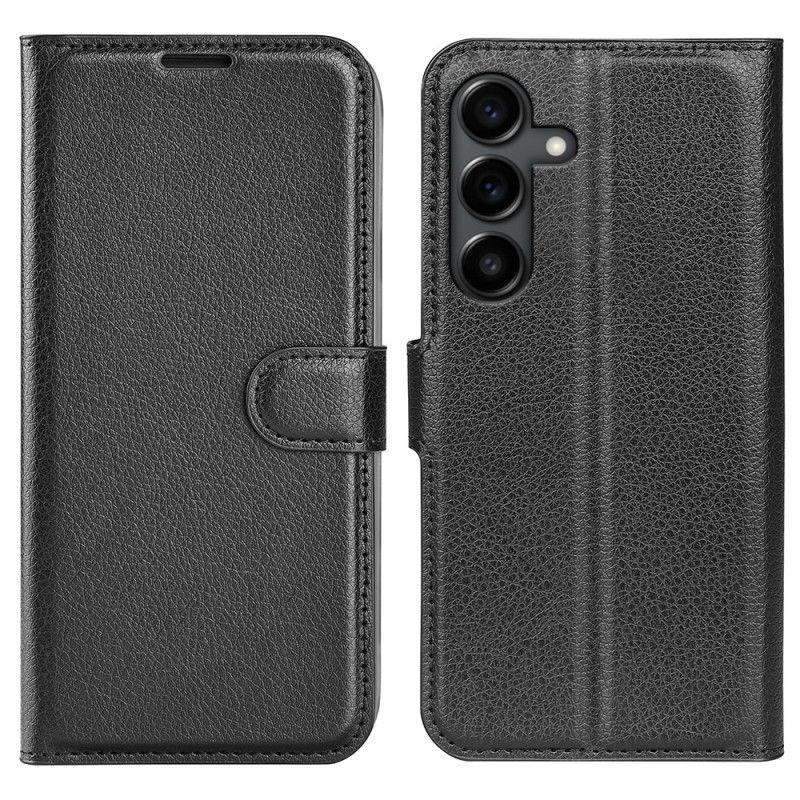 Flip Cover Samsung Galaxy S25 Fe Litchi-kunstlæder