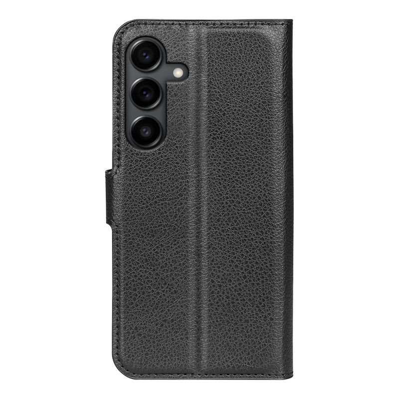 Flip Cover Samsung Galaxy S25 Fe Litchi-kunstlæder