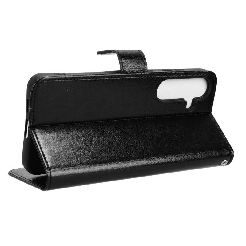 Flip Cover Samsung Galaxy S25 Fe Prangende Kunstlæder