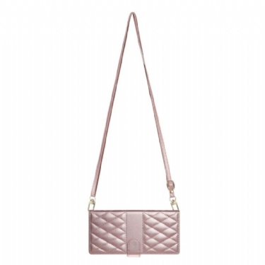 Flip Cover Samsung Galaxy S25 Fe Quiltet Pung Med Stropper