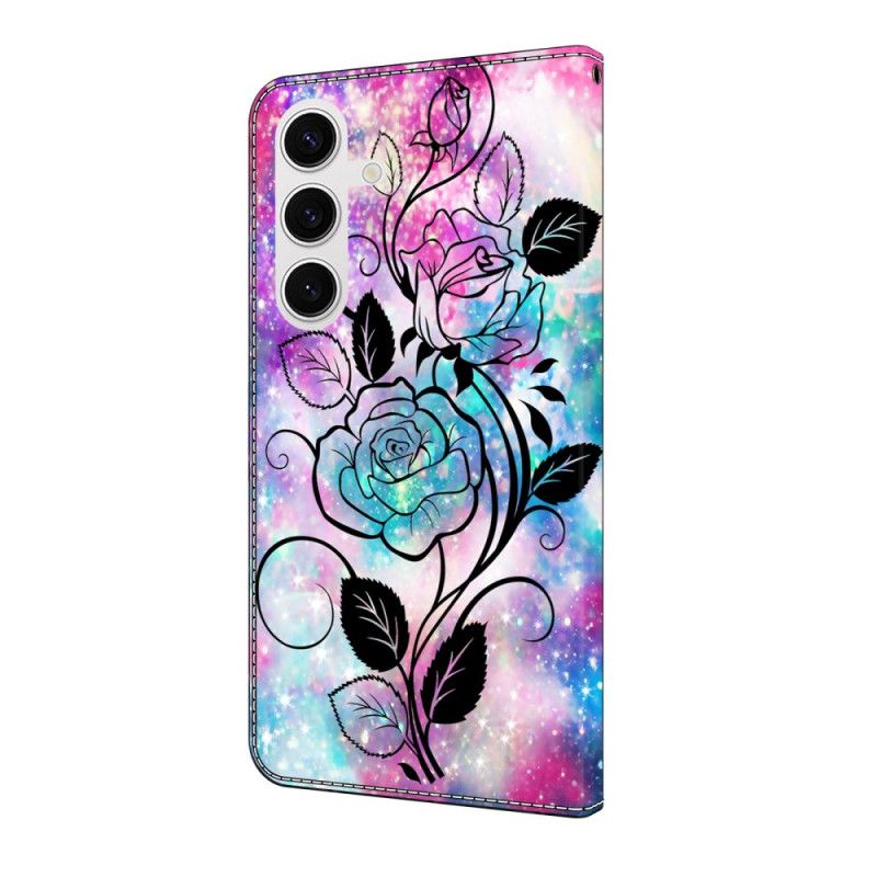 Flip Cover Samsung Galaxy S25 Fe Tegnet Rose