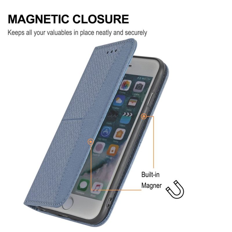 Flip Cover Samsung Galaxy S25 Fe Vævet Tekstur Og Snor
