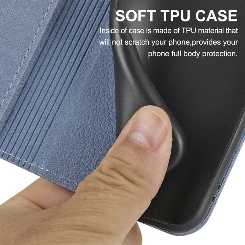 Flip Cover Samsung Galaxy S25 Fe Vævet Tekstur Og Snor