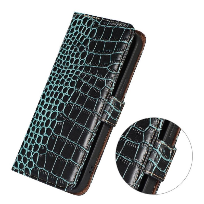 Flip Cover Til Samsung Galaxy S25 Fe Krokodillestil