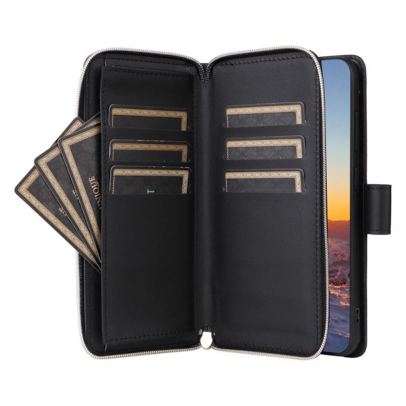 Flip Cover Til Samsung Galaxy S25 Fe Quiltet Med Rem Og Skulderrem