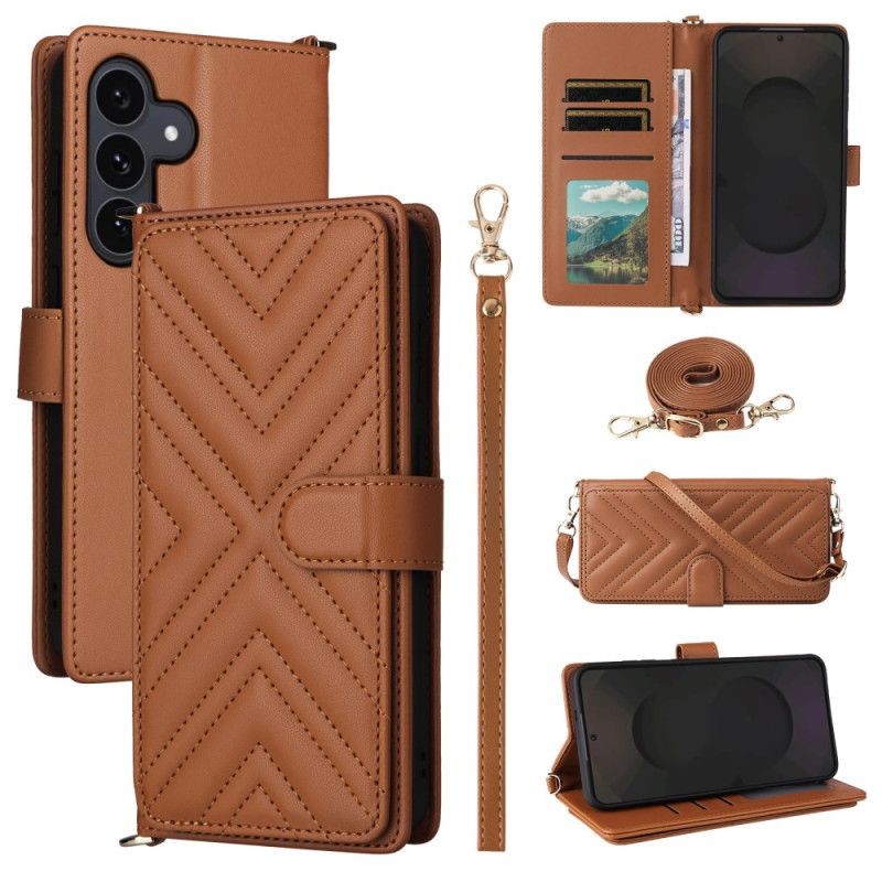 Flip Cover Til Samsung Galaxy S25 Fe Rem Og Skulderrem