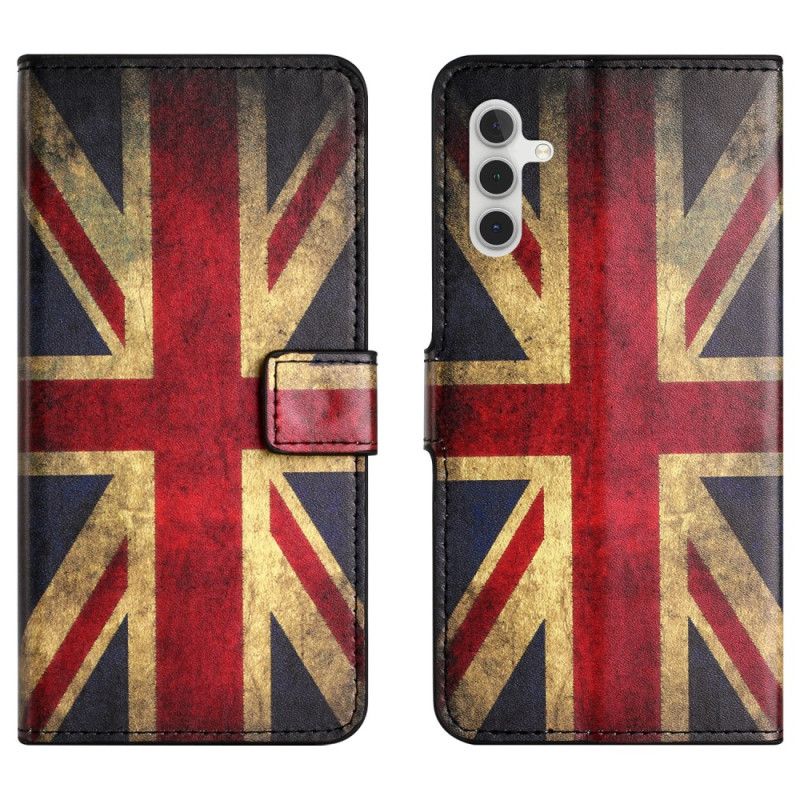 Flip Cover Til Samsung Galaxy S25 Fe Vintage Britisk Flag