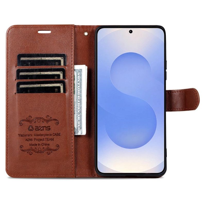 Læder Cover Samsung Galaxy S25 Fe Azns