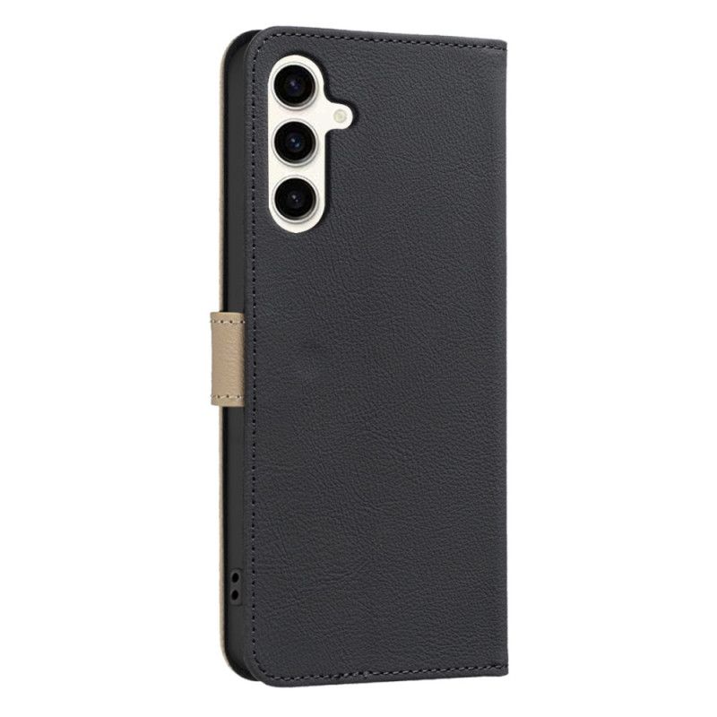 Læder Cover Samsung Galaxy S25 Fe Blomsterprint Binfen Farve