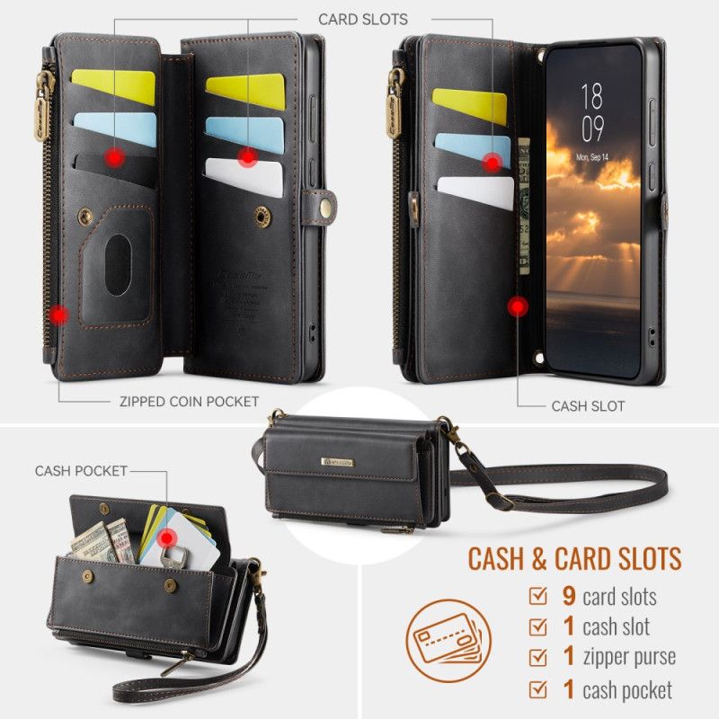 Læder Cover Samsung Galaxy S25 Fe Caseme-pung