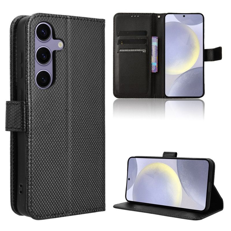 Læder Cover Samsung Galaxy S25 Fe Diamanttekstur