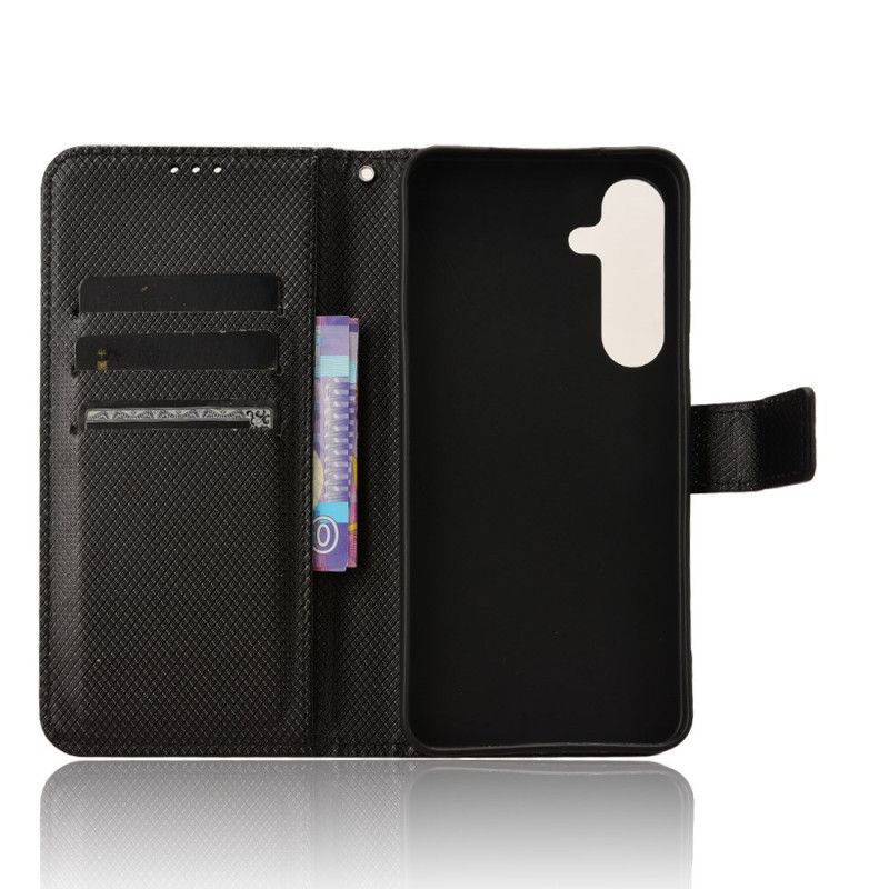 Læder Cover Samsung Galaxy S25 Fe Diamanttekstur