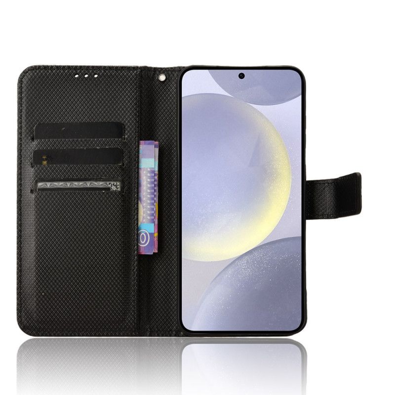 Læder Cover Samsung Galaxy S25 Fe Diamanttekstur