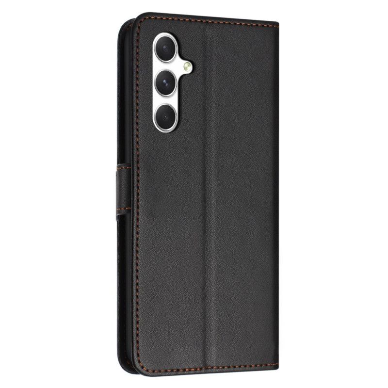 Læder Cover Samsung Galaxy S25 Fe Ensfarvet Kunstlæder