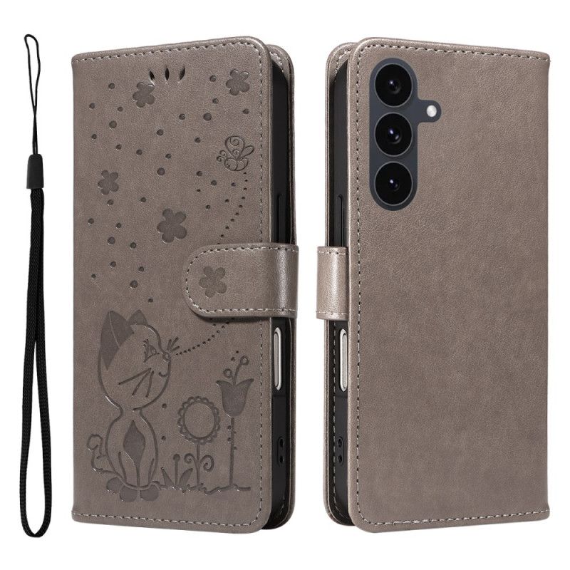 Læder Cover Samsung Galaxy S25 Fe Kat Og Bi