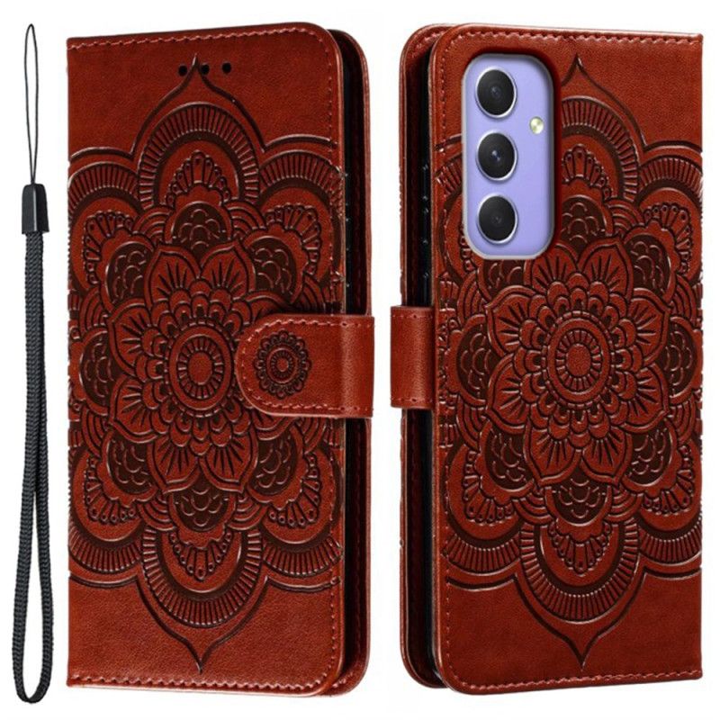 Læder Cover Samsung Galaxy S25 Fe Mandala-mønster