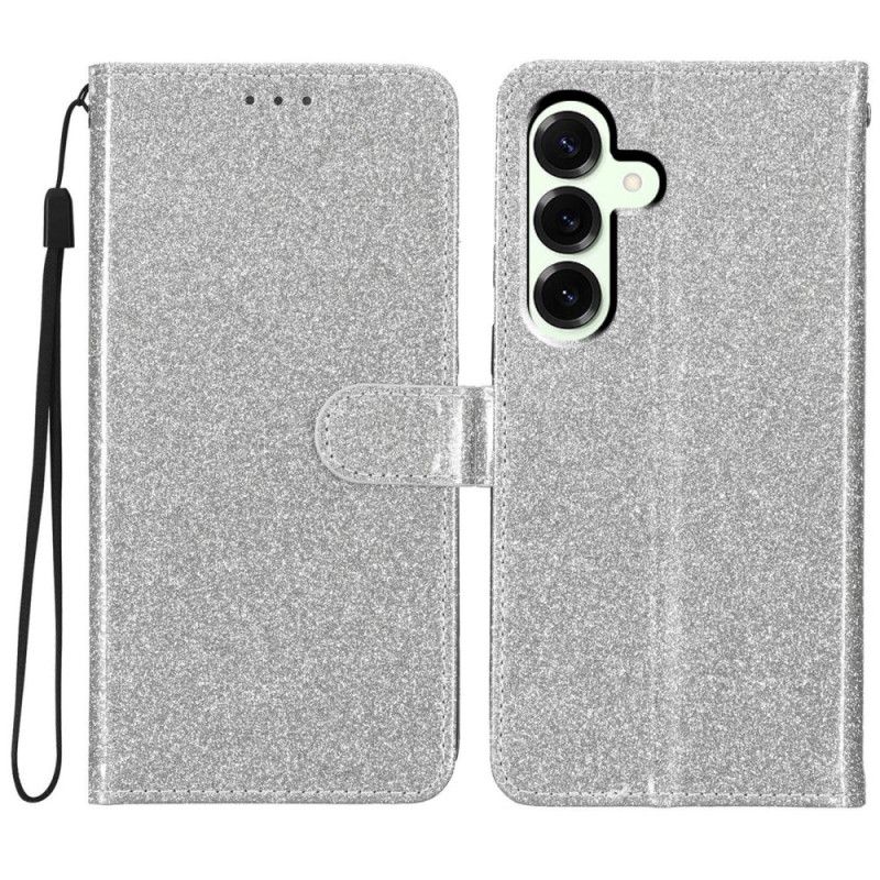 Læder Cover Samsung Galaxy S25 Fe Pailletter