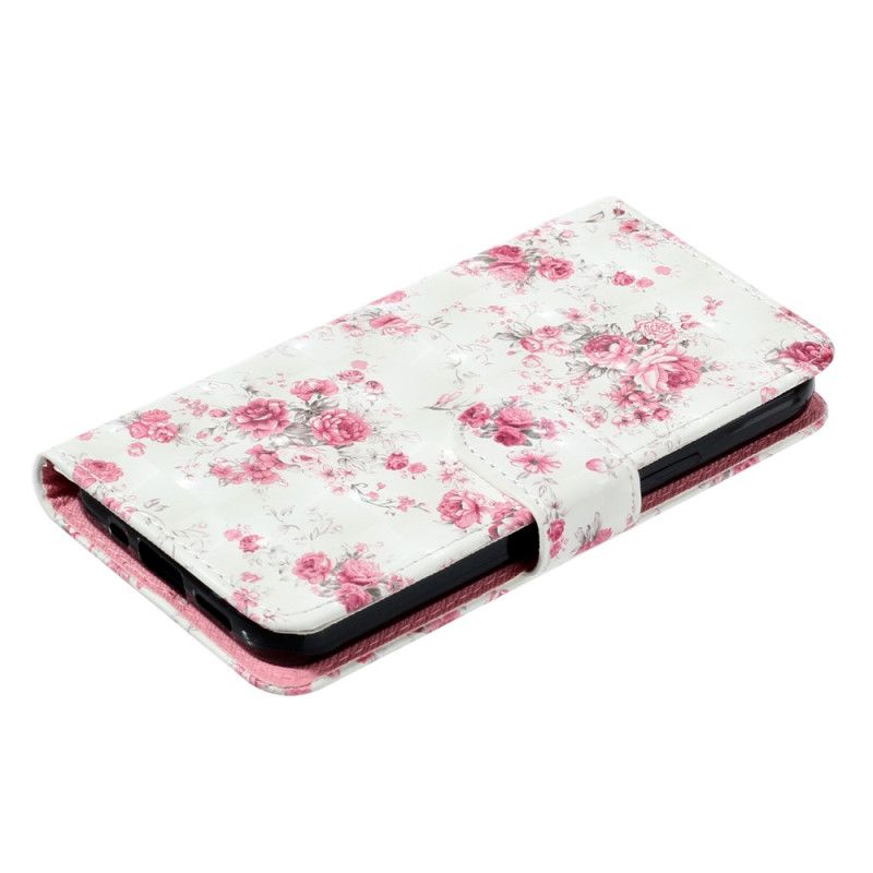 Læder Cover Samsung Galaxy S25 Fe Roser Med Snor