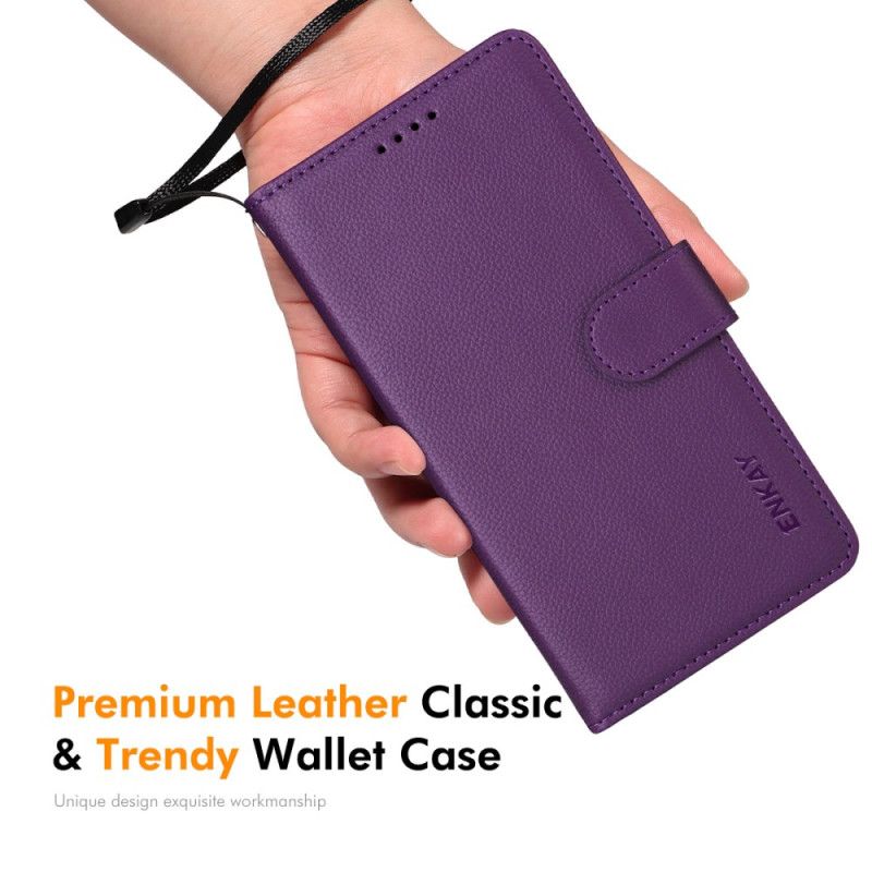 Læder Cover Samsung Galaxy S25 Fe Telefon Etui Enkay