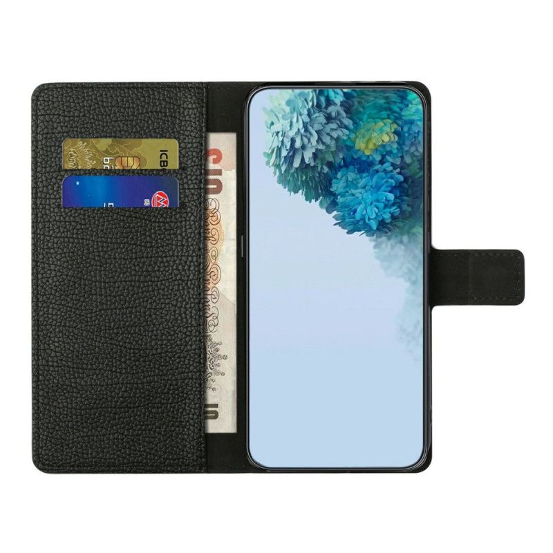 Læder Cover Samsung Galaxy S25 Fe Telefon Etui Klassisk Sort