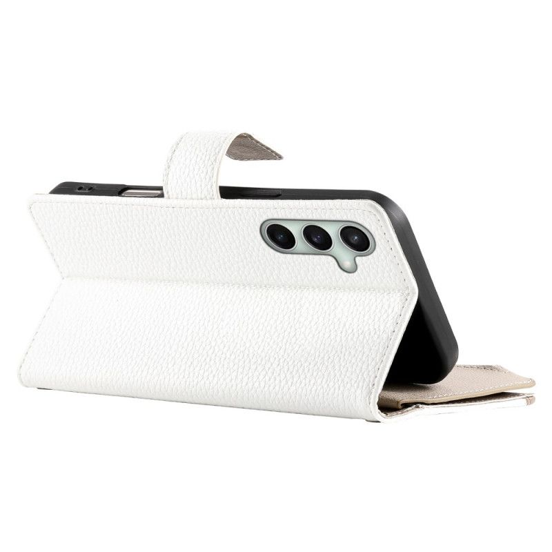 Læder Cover Samsung Galaxy S25 Fe Telefon Etui Læderpung Med Lynlås Og Stropper