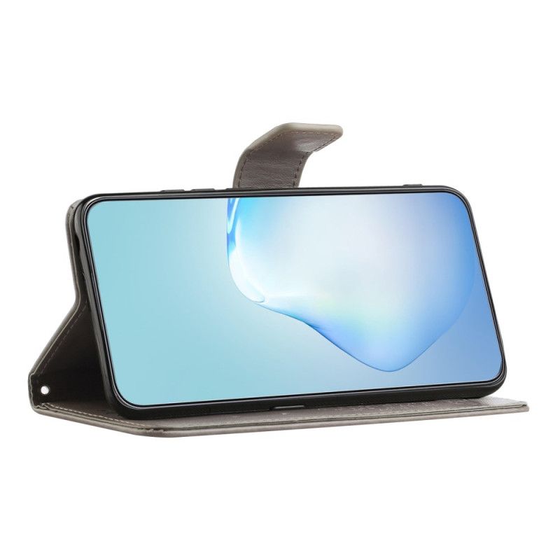 Læder Cover Samsung Galaxy S25 Fe Telefon Etui Træ Og Ugler
